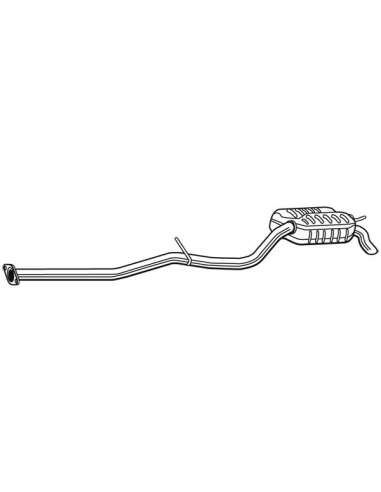 Silenciador posterior Walker 25109 - MERCEDES E270/320,CDI, 2,7/3,