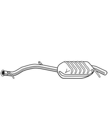 Silenciador posterior Walker 25112 - MERCEDES E240/320,2,6/3,2L,13