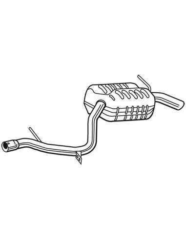 Silenciador posterior Walker 25113 - MERCEDES E240/320,2,6/3,2L,13