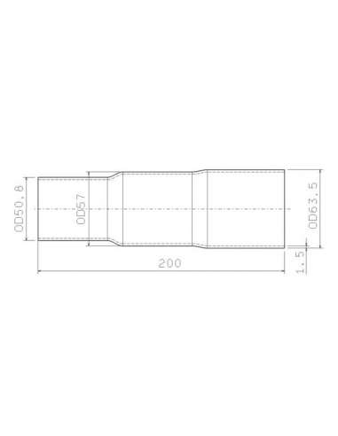 Tubo de escape Walker 32040 - UNIVERSAL 3 STEP REDUC.PIPE 5