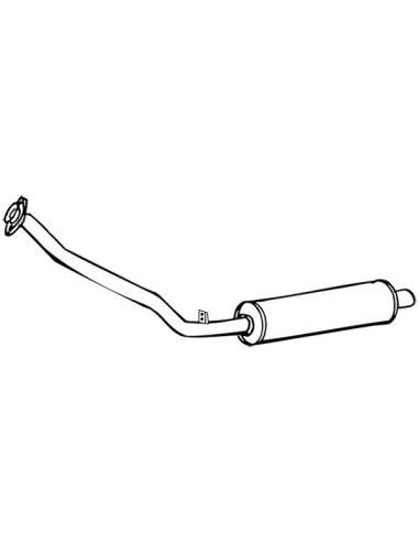 Silenciador posterior Walker 70288 - MERCEDES, MB 100D 2.4 1987-