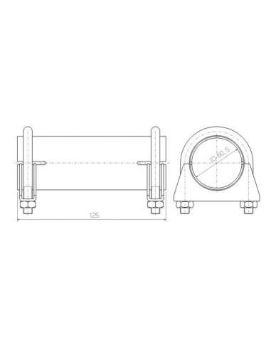 Conectores de tubos, sistema de escape Walker 86060 - Connecting Pipes 63x60x90