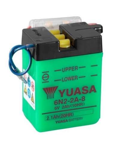 Batería de arranque Yuasa 6N2-2A-8 - BATERIA YUASA Conventional 6 Volt