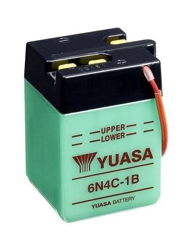 Batería de arranque Yuasa 6N4C-1B - BATERIA MOTO  YUASA Conventional 6 Volt
