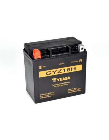 Batería de arranque Yuasa GYZ16H - BATERIA MOTO  YUASA High Performance Maintenance Free