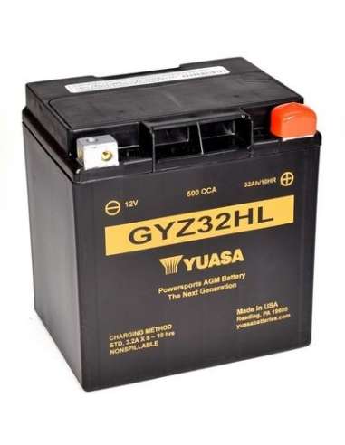 Batería de arranque Yuasa GYZ32HL - BATERIA MOTO  YUASA High Performance Maintenance Free