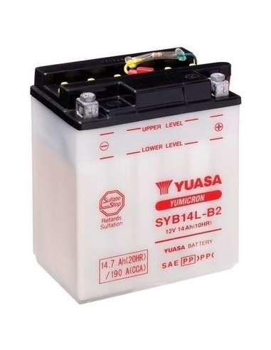 Batería de arranque Yuasa SYB14L-B2 - BATERIA YUASA YuMicron