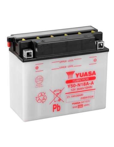 Batería de arranque Yuasa Y50-N18A-A - BATERIA MOTO  YUASA YuMicron