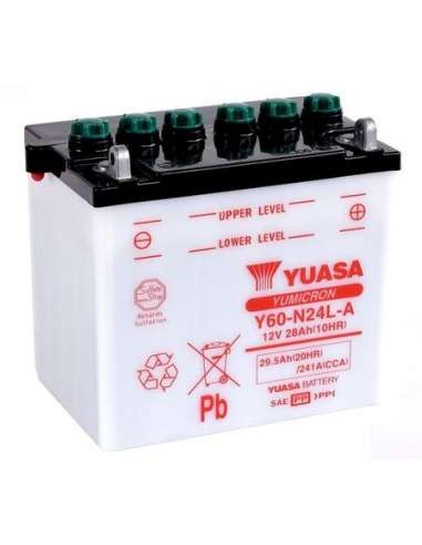 Batería de arranque Yuasa Y60-N24L-A - BATERIA MOTO  YUASA YuMicron