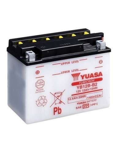 Batería de arranque Yuasa YB12B-B2 - BATERIA MOTO  YUASA YuMicron