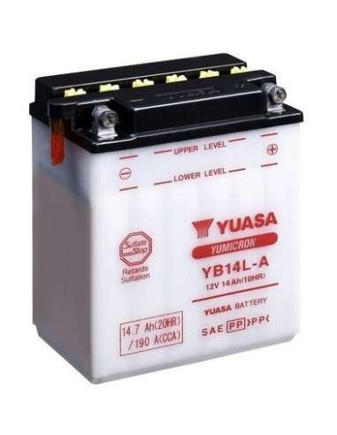 Batería de arranque Yuasa YB14L-A - BATERIA MOTO  YUASA YuMicron