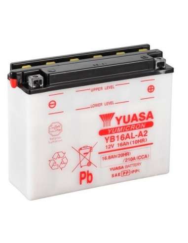 Batería de arranque Yuasa YB16AL-A2 - BATERIA MOTO  YUASA YuMicron