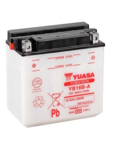 Batería de arranque Yuasa YB16B-A - BATERIA MOTO  YUASA YuMicron