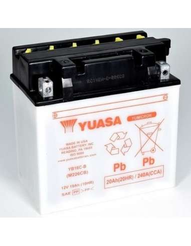 Batería de arranque Yuasa YB16C-B - BATERIA YUASA YuMicron