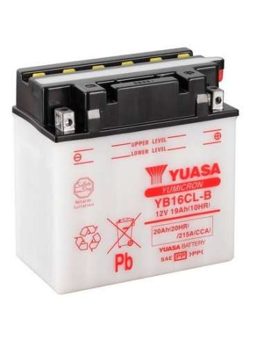 Batería de arranque Yuasa YB16CL-B - BATERIA MOTO  YUASA YuMicron