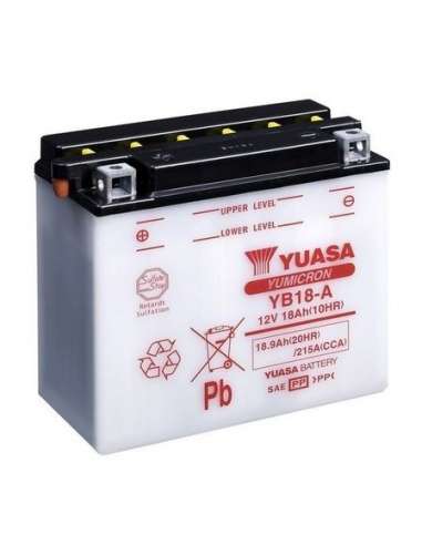 Batería de arranque Yuasa YB18-A - BATERIA MOTO  YUASA YuMicron