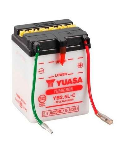 Batería de arranque Yuasa YB2.5L-C - BATERIA MOTO  YUASA YuMicron