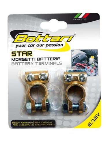 Juego Bornes Bateria +/- Star Bottari