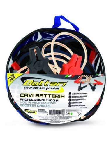 Cables de arranque batería 400A transparente Bottari
