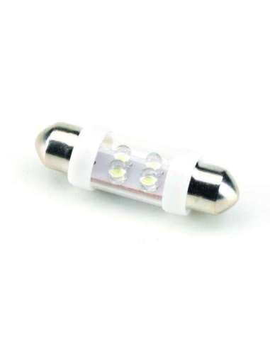 2 Lámparas Plafonier 4 Leds Blanco Torpedo