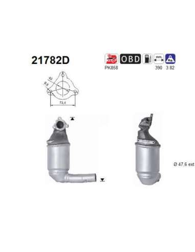 Catalizador As 21782D - CORSA D 1.3TD CDTI 1248 cc 6