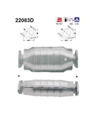 Catalizador As 22083D -  EXTINGUIDA HONDA ACCORD 2.0TD  1/9