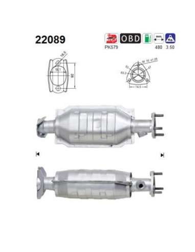 Catalizador As 22089 - HONDA CRV 2.0I 16V 147CV