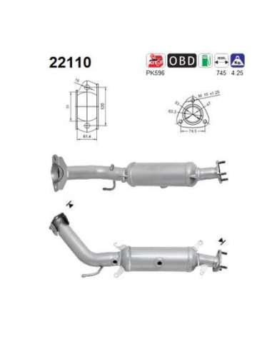 Catalizador As 22110 - AS Catalizador HONDA FR-V 2.0