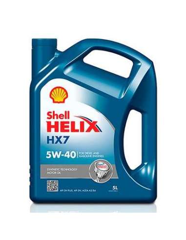 Aceite Shell Helix HX7 5W40 5L