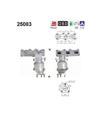 Catalizador As 25083 - MAZDA XEDOS9 2.5 163CV ANT