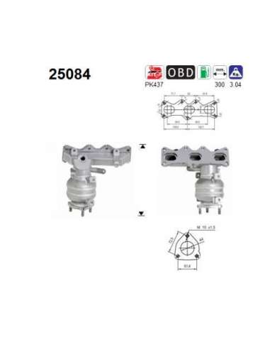 Catalizador As 25084 - MAZDA XEDOS 9 2.5 163CV ANT