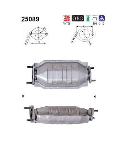 Catalizador As 25089 - KIA RIO 1.3i 75CV Post