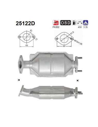 Catalizador As 25122D - AS Catalizador KIA CEED 2.0T