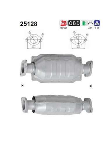 Catalizador As 25128 - AS Catalizador KIA SORENTO 2.