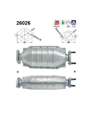 Catalizador As 26026 - MITSUBISHI COLT/LANCER 1.3I 1