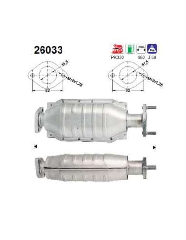 Catalizador As 26033 - MIT. CARISMA 1.8I 16V 5/95-