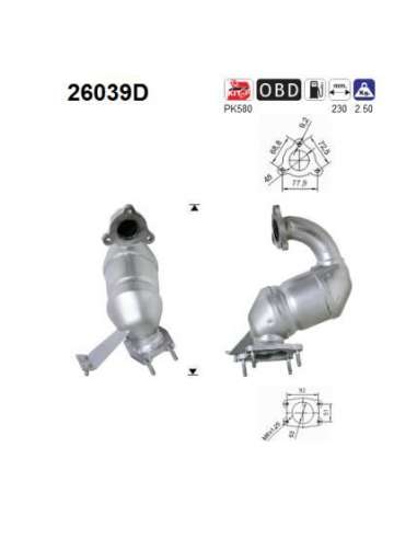 Catalizador As 26039D -  EXTINGUIDA MITSUBISHI SPACE ST AR D.I.D.