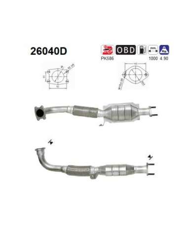 Catalizador As 26040D - MITSUBISHI SPACE STAR 1.9TD