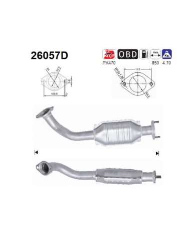 Catalizador As 26057D - Montero 3.2TD DID 3200 cc