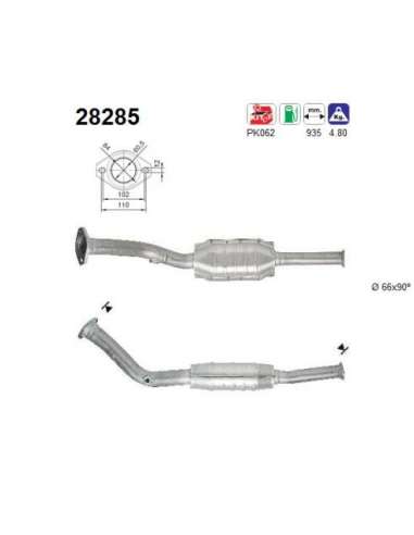 Catalizador As 28285 - PEUGEOT 306 1.8 XT