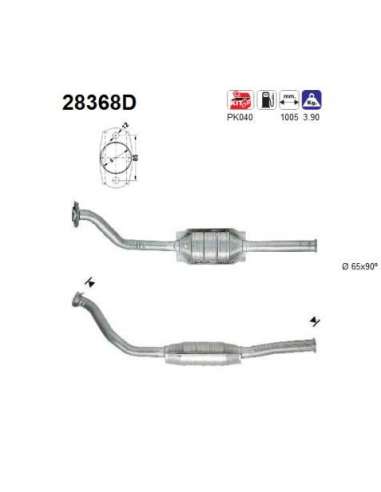 Catalizador As 28368D - PEUGEOT 306 1.9 DIESEL 6/93-