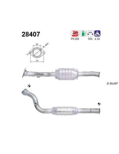 Catalizador As 28407 - PEUGEOT 806 2.0I TURBO