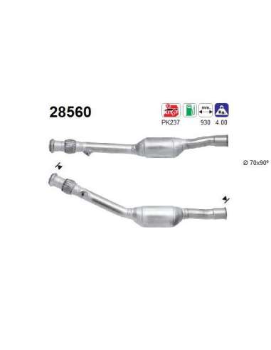 Catalizador As 28560 - PEUGEOT 406 2.0I 16V 4/99-1