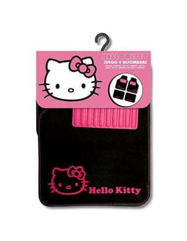 alfombra hello kitty negra