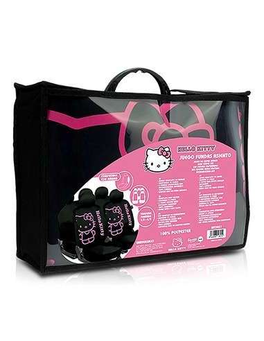 juego fundas negro hello kitty