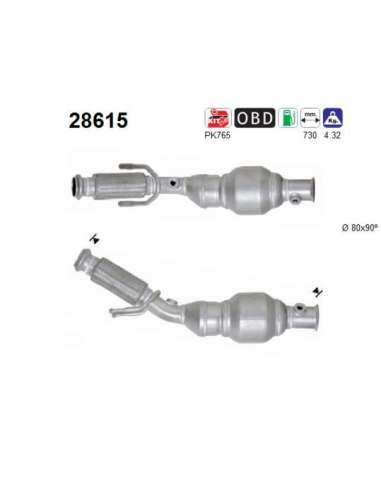 Catalizador As 28615 - PEUGEOT 206 2.0i 177CV