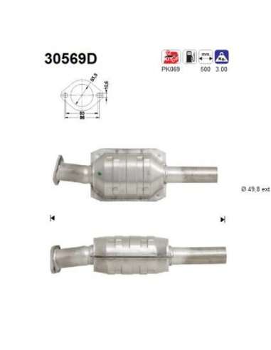 Catalizador As 30569D - RENAULT MEGANE 1.9 D