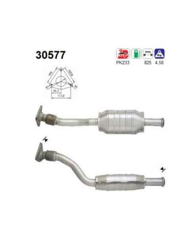 Catalizador As 30577 - RENAULT MEGANE 1.4 16V 3