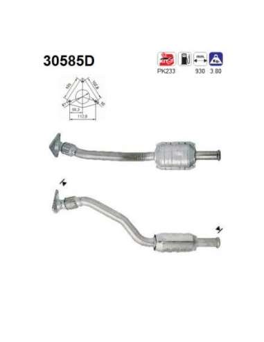 Catalizador As 30585D - RENAULT LAGUNA 1.9 DTI 12