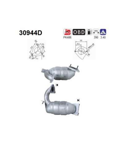 Catalizador As 30944D - RENAULT LAGUNA 1.9DCI 2